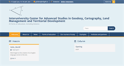 Desktop Screenshot of geodesy.ru