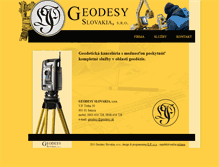 Tablet Screenshot of geodesy.sk